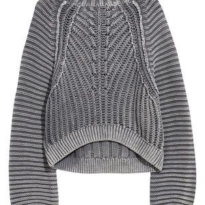 COPY - Free People mock neck sweater in Tungsten